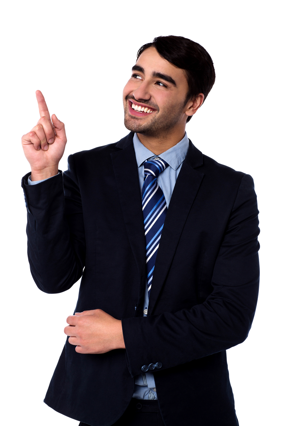 Businesss Executive Pointing Upwards